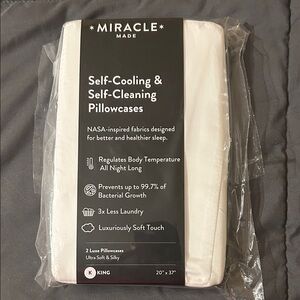 Miracle White Self-Cleaning Pillowcases